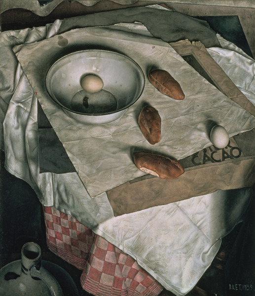 Dick Ket. 1933. The three bread rolls. Oil on canvas