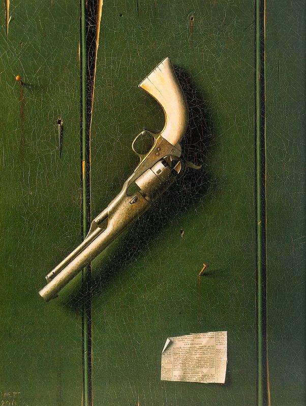 William Michael Harnett. 1890. "The Faithful Colt." Oil on canvas