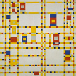 Piet Mondrian. 1942-1943. "Broadway Boogie-Woogie." Oil on canvas